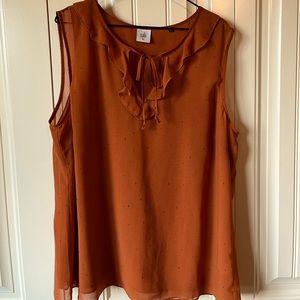 EUC Cabi sleeveless blouse with tie